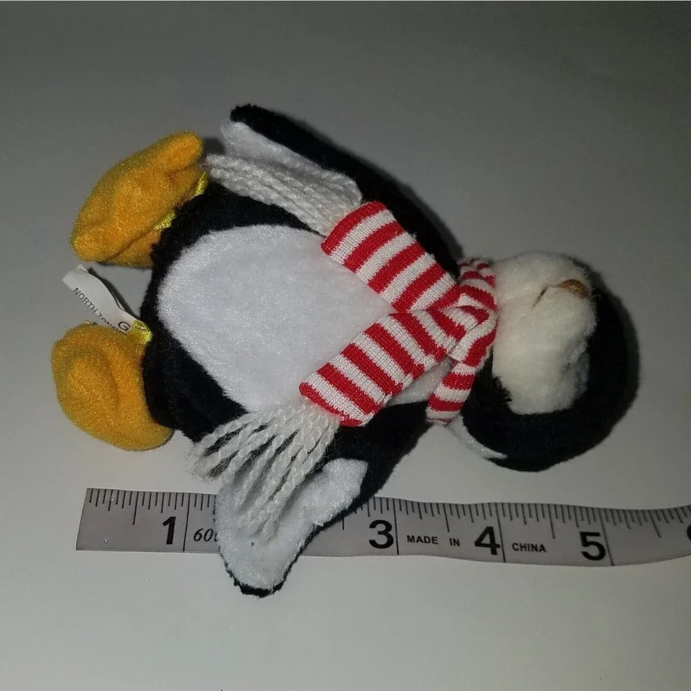 VTG GANZ 1995 Wee Bear Village White Teddy Bear Plush Penguin Costume Small 5